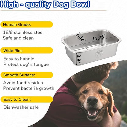 PEDAY Automatic Dog Waterer for Large & X-Large Dogs, Human Grade 18/8 Stainless Steel, Water Bottle Not Included