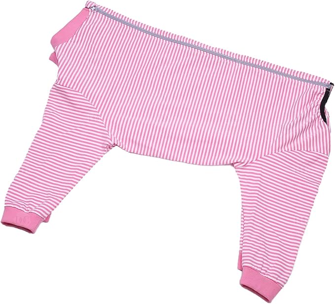 Yeapeeto Dog Onesie Surgery Recovery Suit for Large Medium Bodysuit Dogs Pajamas PJS Full Body for Shedding, Prevent Licking, Wound Protection, Cone Alternative (6X-Large (Pack of 1), Pink)