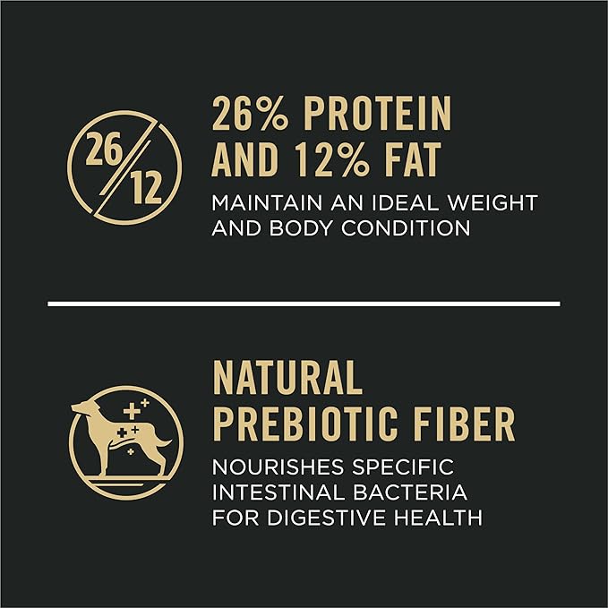 Purina Pro Plan High Protein, Digestive Health Large Breed Dog Food Dry, Chicken and Rice Formula - 18 lb. Bag