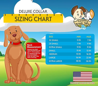 Country Brook Petz - Everyday Nylon Dog Collar for Large, Medium, and Small Dogs and Puppies - for Everyday Use in 10+ Warm Colors (Small, 3/4 Inch Wide, Rose)
