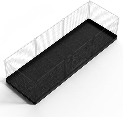 PJYuCien Rectangle Dog Playpen Bottom -Stabilize the Dog Play Pen, Fits 8 Panels 32" Width Dog Playpen -32"x96" Assembly Size 600D Oxford Cloth Waterproof Playpen Bottom (Only Bottom Pad, No Playpen