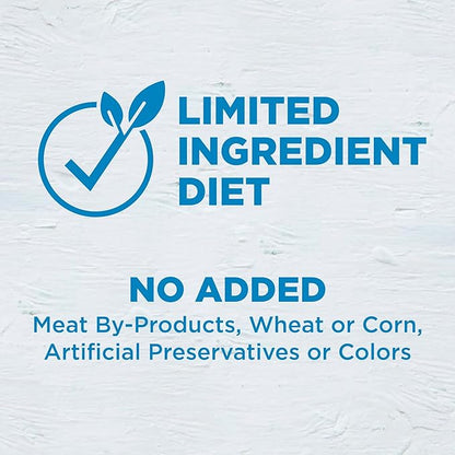 Wellness Simple Limited Ingredient Adult Dry Dog Food, Grain Free Kibble, Sensitive Stomach, Skin & Coat Support, Natural, Chicken Free, Turkey and Potato Recipe, 26 lb Bag