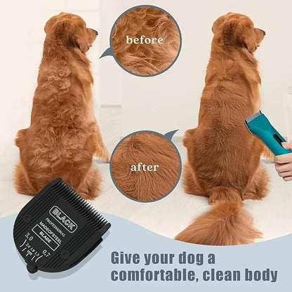 2PCS Adjustable 5 in 1 Replacement Blades Compatible with Wahl 5 in1 Clipper Bravura, Chromado, Creativa, Figura, Motion, Supergroom Dog Grooming Clippers (Black)