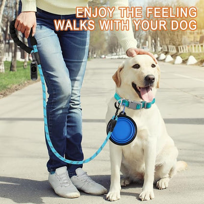 BARKBAY Dog Leashes for Large Dogs Heavy Duty Dog Leash 4/5/6 FT with Comfortable Padded Handle and Highly Reflective Threads for Medium Large Dogs Walking Training Running (4FT-1/2'',Blue)