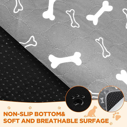 Washable Pee Pads for Dogs, 2Pcs Reusable Puppy Pads , Absorbent Dog Training Pads,100% Waterproof Non-Slip Whelping Pad Dog Playpen Indoor Cage Pad Couch Cover,Pet Supplies 31x36