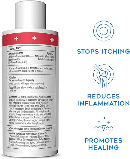 DOGSWELL Remedy + Recovery 0.5% Hydrocortisone Lotion for Dogs, 4 oz. (Packaging May Vary)