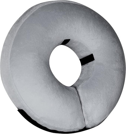 Inflatable Dog Cone Collar-Soft Protective Cone for Dogs After Surgery,Dog Donut Collar for Large Medium Small Dogs and Cats (Grey,Small)