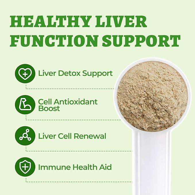 Wellix 8.8oz Milk Thistle for Dogs&Cats - Organic Milk Thistle Powder for Liver and Antioxidants Supplements - Rich in Omega-3 & Astragalus - Chicken Flavor