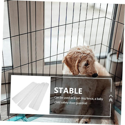 Kisangel 3pcs Indoor Pet Safety Gate Kick Pedal Versatile Guardrail Holder for Small Medium and Large Dogs Easy Installation Door Freestanding Gate Fence Parts