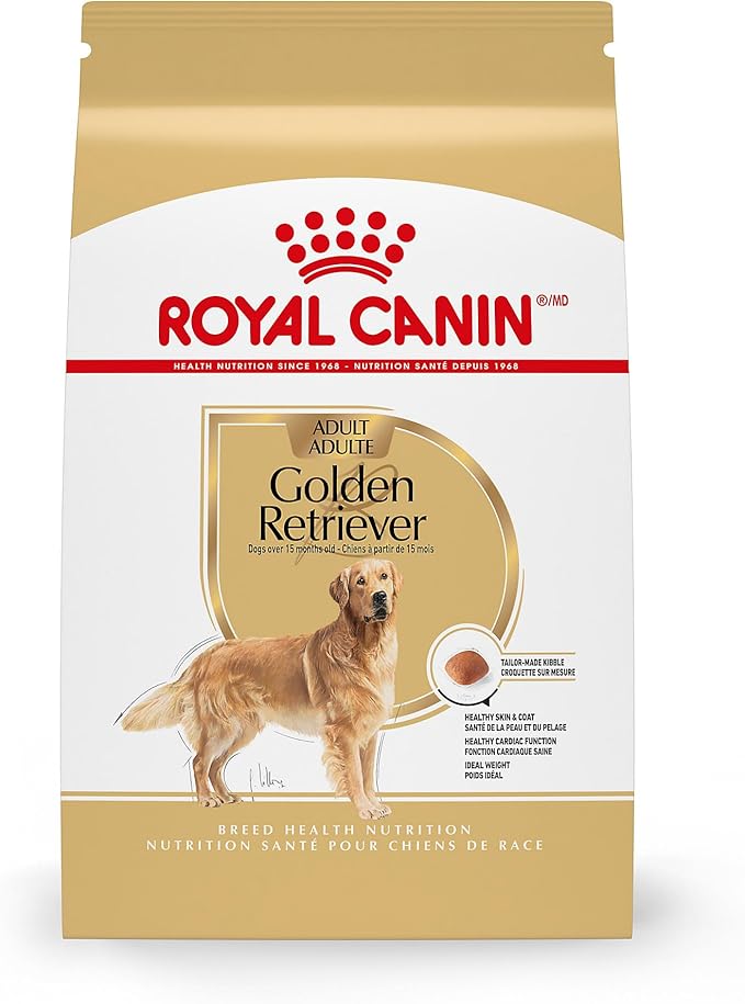 Royal Canin Breed Health Nutrition Golden Retriever Adult Dry Dog Food, 17 lb Bag