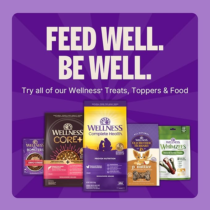Wellness Rewarding Life Dog Treats, Training Treat, Grain Free, Soft Chicken & Lamb (6 Ounce Bag)
