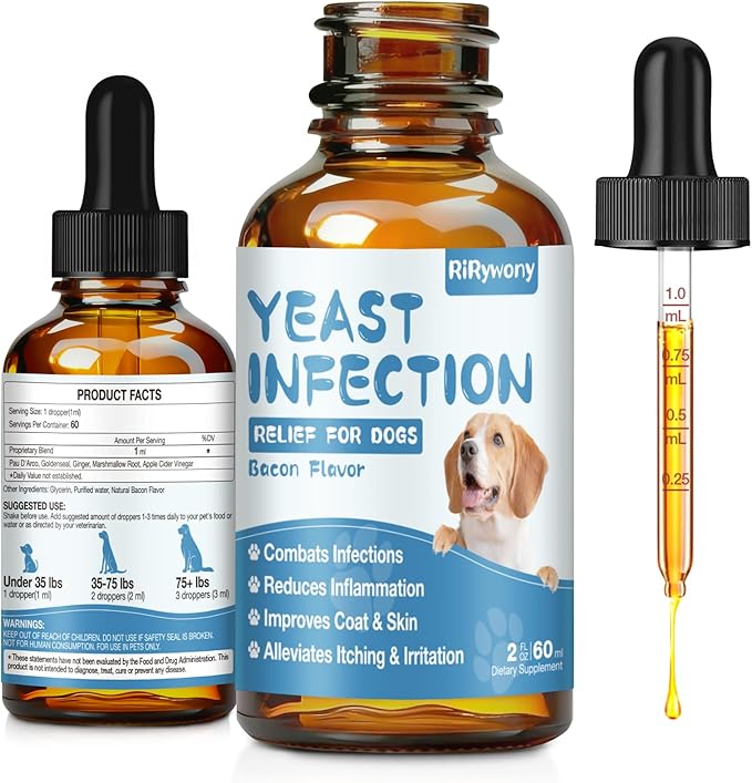 Yeast Infection Treatment for Dogs - 2 Oz，1Pack
