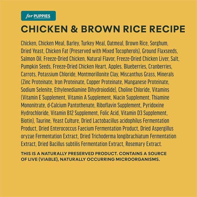 Instinct RawBoost Puppy, Natural Dry Dog Food with FreshDried Raw, Whole Grain Recipe - Real Chicken & Brown Rice, 3.5 lb. Bag
