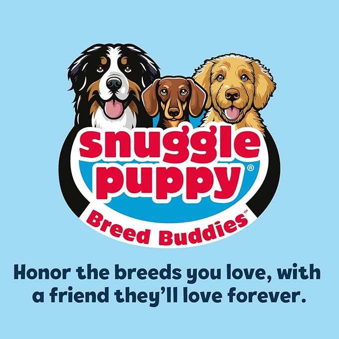 Snuggle Puppy Heartbeat Puppy Toy for Large Breeds, Breed Buddies Collection-Rottweiler, Plush Dog Toy with Real-Feel Pulse and Heat Pack for Crate Time, First Nights, and Rest