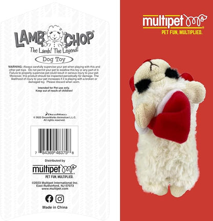 Multipet Toy Dog Lamb Chop Santa, 1 ea