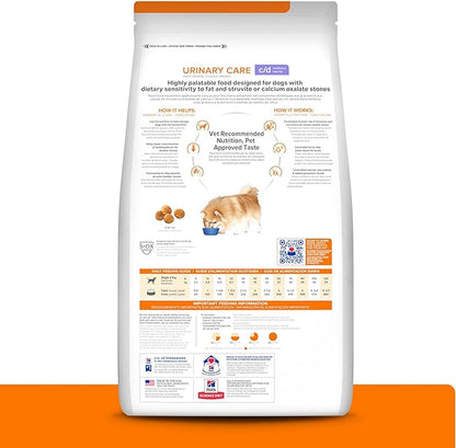 Hill's Prescription Diet c/d Multicare Low Fat Urinary Care Dry Dog Food, Chicken, 17.6 lb. Bag