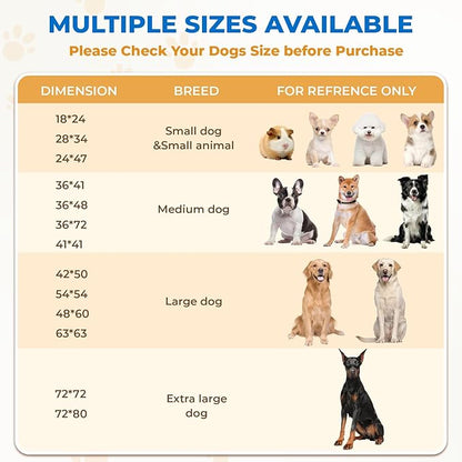 Fostanfly Washable Pee Pads for Dogs, 2 Pack 36"x48" Superior Reusable Puppy Pads, Waterproof Protects Against Urine Leakage, Non-Slip Grip Prevents Slipping and Bunching for Dog Training