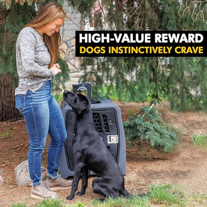 MOUNTAIN WILD Venison Jerky Training Treats for Dogs – Elk & Deer Meat Protein Dog Treat High-Value Reward – All-Natural, No Fillers, Grain-Free, No Artificial Preservatives – 8 oz (3 Pack)