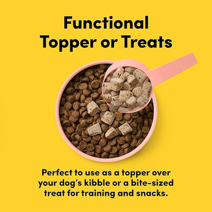 Freeze Dried Dog Treats Topper Premium, Supports Gut Health, Dog Food, High Protein, Non-GMO, No Wheat or Corn, 3oz (Fish)