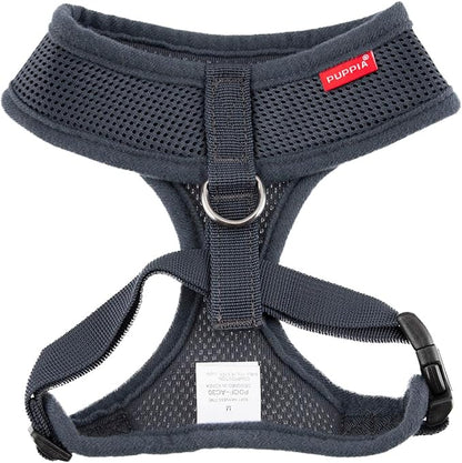 Authentic Puppia Soft Harness, Grey, X-Small