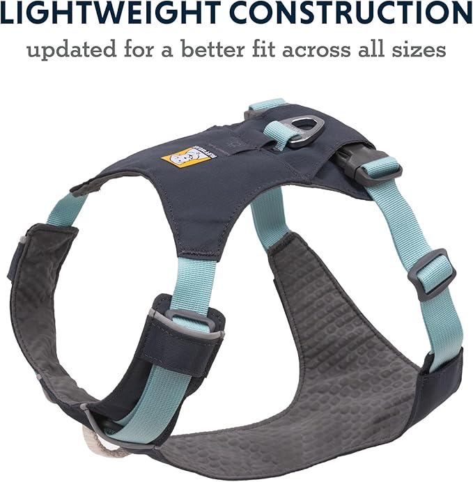 Ruffwear, Hi & Light, Everyday Lightweight Dog Harness, Trail Running, Walking, Hiking, All-Day Wear, Basalt Gray, Medium