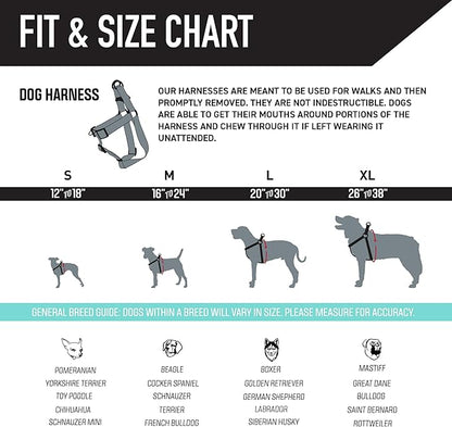 Wolfgang Heavy Duty Adjustable Dog Harness, Pull-Tested for Walking & Training, MarbleSwirl Print, Small