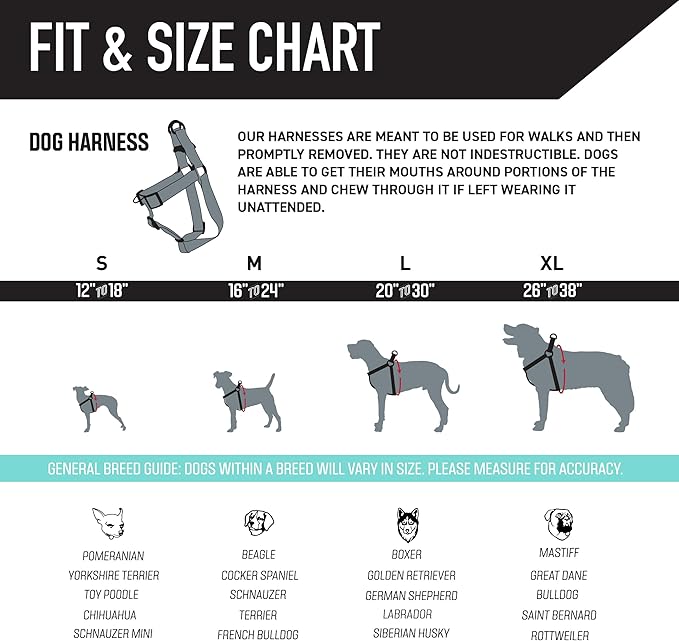 Wolfgang Heavy Duty Adjustable Dog Harness, Pull-Tested for Walking & Training, MarbleSwirl Print, Medium
