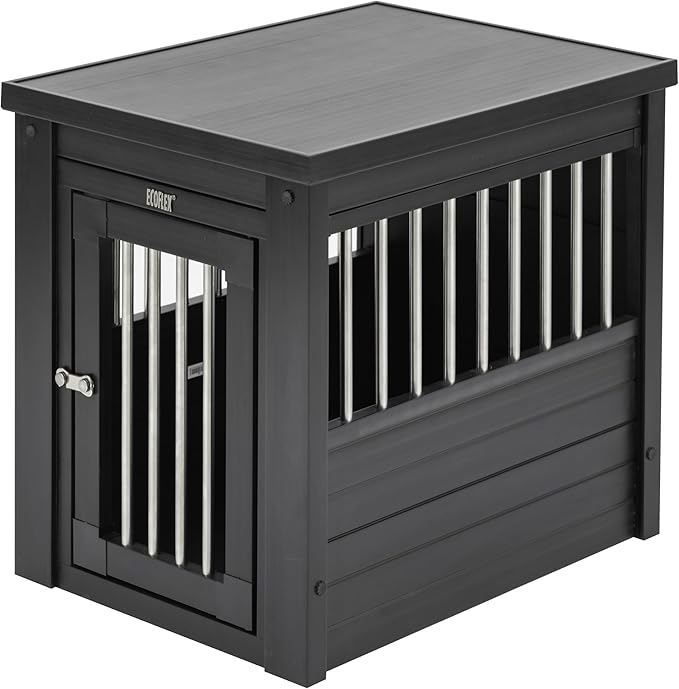 New Age Pet ecoFlex Pet Crate/End Table, Espresso, Small