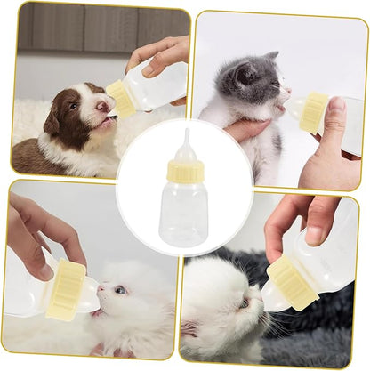 BESPORTBLE Tiny Pet Nursing Bottle Set Dog Bottle Puppy Milk Feeder Soft Nipple Safe for Pets Easy to Clean Portable Milk
