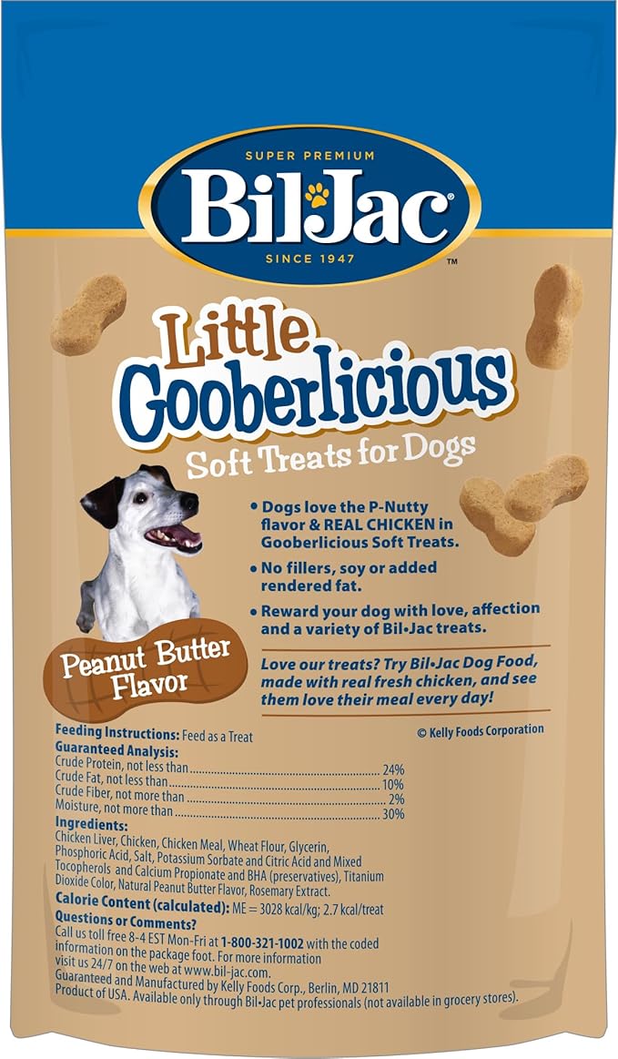 Bil-Jac Little Gooberlicious Dog Treats 4oz - Peanut Butter Flavor