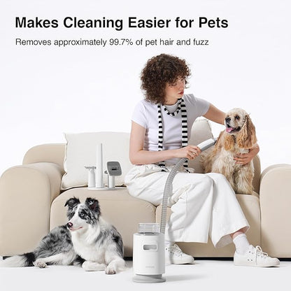 Neakasa 5 in 1 P0 Pro Dog Grooming Vacuum with Stand, 6.6lbs Lightweight Pet Grooming Kit, Lower-Noise Dog Clippers & Shedding Remover for Dogs and Cats