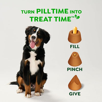 Greenies Pill Pockets for Dogs Large Size, Dog Treat Pouch for Capsule Medication, Peanut Butter Flavor, 7.9 oz. Pouch