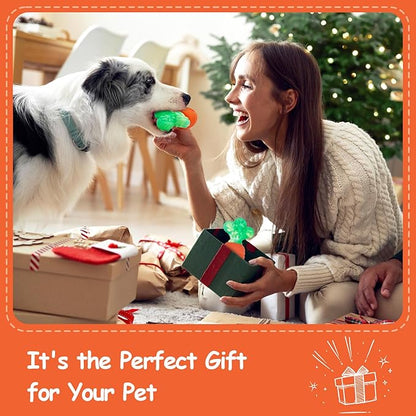 BoYoYo Tough Dog Toys for Aggressive Chewers with Squeaky, Indestructible Dog Chew Toys for Medium and Large Breeds to Keep Them Busy, Interactive Durable Dog Toy