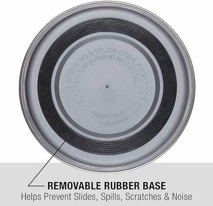 Loving Pets Bella Dog Bowls- Stainless Steel Dog & Cat Bowls - Spill Proof Dog Food Bowl, Cat Bowl, Puppy Essentials & Pet Supplies Great for Home & Travel (X-Large 65-100lbs, Blueberry)