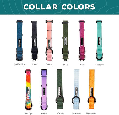 Wilderdog Waterproof Dog Collar - Repels Water & Dirt - Large 17"-24" - Saltwater