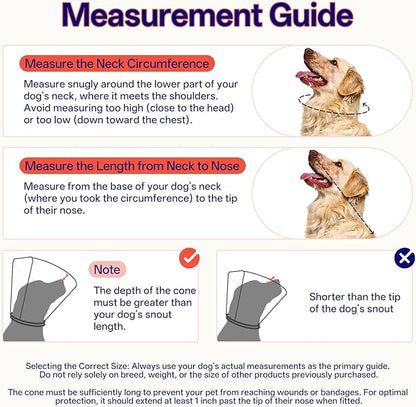 Comfortable Dog Cone - Soft Dog Cone Collar Adjustable Recovery Cone for Dogs to Stop Licking,Small Cone for Dogs,Cute Pet Head Neck Elizabethan Cone,Cone Alternative After Surgery,XS,Red