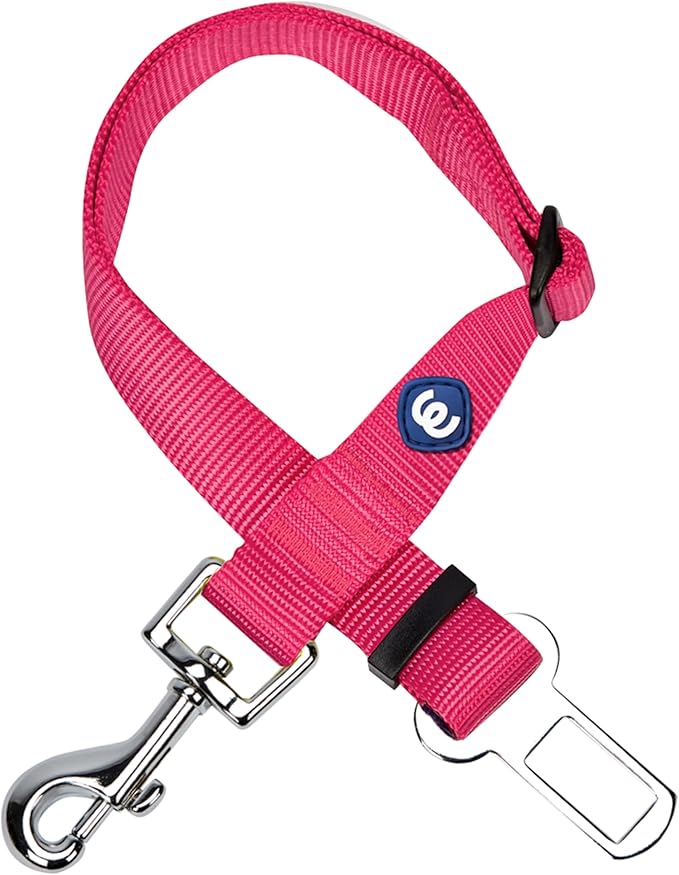 Blueberry Pet Dog Leash Essentials: Classic Seat Belt Tether for Dogs & Cats, French Pink, Durable Safety for Car Rides, Heavy Duty Leashes for Large Dogs, Ideal for Pet Parents & Road Trips
