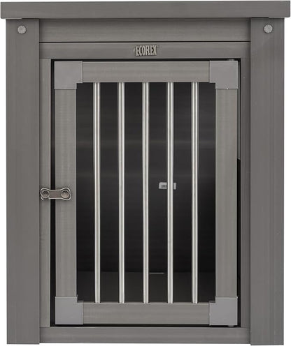 New Age Pet ecoFLEX Pet Crate/End Table, Small, Grey, Model:EHHC405S