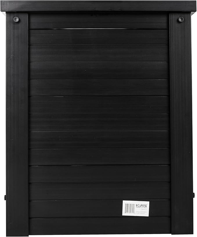 New Age Pet ECOFLEX InnPlace Dog Crate & End Table, Indoor Furniture Style Pet Kennel for Small, Medium, Large & XL Dogs, Durable Composite, Espresso Black, Medium