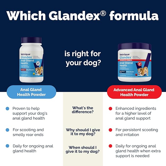 Vetnique Glandex for Dogs Anal Glands Supplement Powder Digestive Health with Fiber, Pumpkin, Digestive Enzymes & Dog Probiotics - Boot the Scoot (4.0oz Powder, Beef Liver)