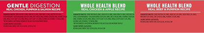 Nutrish Gentle Digestion and Whole Health Blend Premium Paté Variety Pack Wet Dog Food,13 oz. Can,Packaging May Vary (Rachael Ray),(Pack of 24)