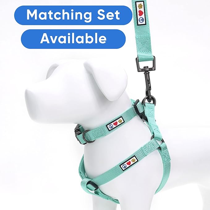 Pawtitas Solid Step-in Dog Harness – Adjustable No-Pull Vest for Puppies to Seniors, Safe & Comfortable S Teal
