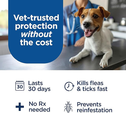 FirstAct Plus Flea Treatment for Dogs, Medium Dogs 23-44 lbs, 6 Doses, Same Active Ingredients as Frontline Plus Flea and Tick Prevention for Dogs