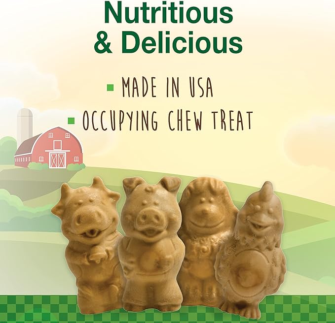 Nylabone Healthy Edibles Natural Puppy Chews Long Lasting Treats for Puppies, Lamb & Apple Flavor, Small/Regular (4 Count) (Pack of 2)