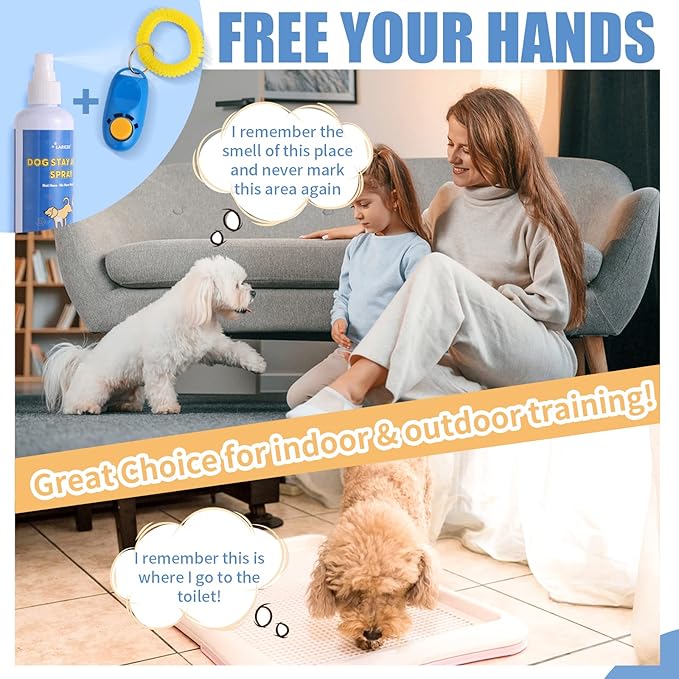 8 Oz Family-Safe Formula for Home Use - Natural Solution for Dogs to Discourage Unwanted Urination in The House