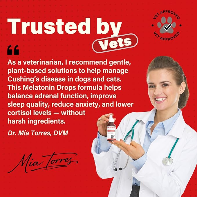 Аdrеnаl Balance for Dogs-Promotes Healthy Adrenal Function for Cushing’s Disease-Supports Normal Sleep & Cortisol Balance-Contains Melatonin, HMR Lignans, Ashwagandha Extract & HMR Lignans, 60ml