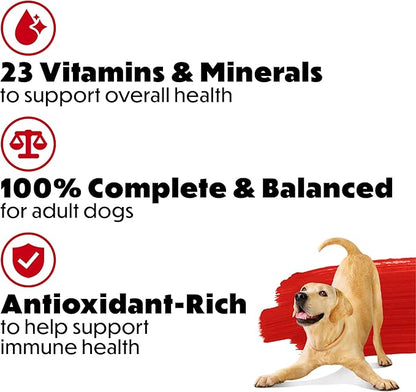 Beneful Purina Originals with Farm-Raised Beef Natural Dog Food Dry Recipe with Added Vitamins, Minerals and Nutrients - 3.5 lb. Bags, (Pack of 8)