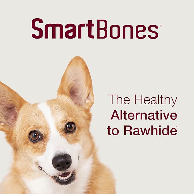SmartBones Stuffed Twist Sticks with Pork, 6 Count, 6.9 Ounces, Rawhide-Free Chews for Dogs Made with Real Chicken and Real Pork