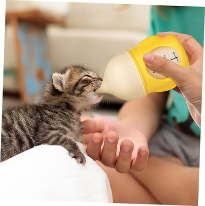 Reusable Pet Nursing Bottle with Soft Flexible Tip for Newborn Puppies and Kittens Clear Scale Feeding Tool with Anti-Spill Valve Easy to Clean Animal Milk Feeder