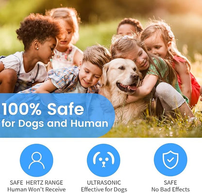 Dog Bark Deterrent Devices,Multi-Functional Anti Barking Device for Dogs Up to 30 Ft Effective Control Range,3 Modes & LED Light Ultrasonic Dog Trainer,Safe for All Small & Medium Dogs